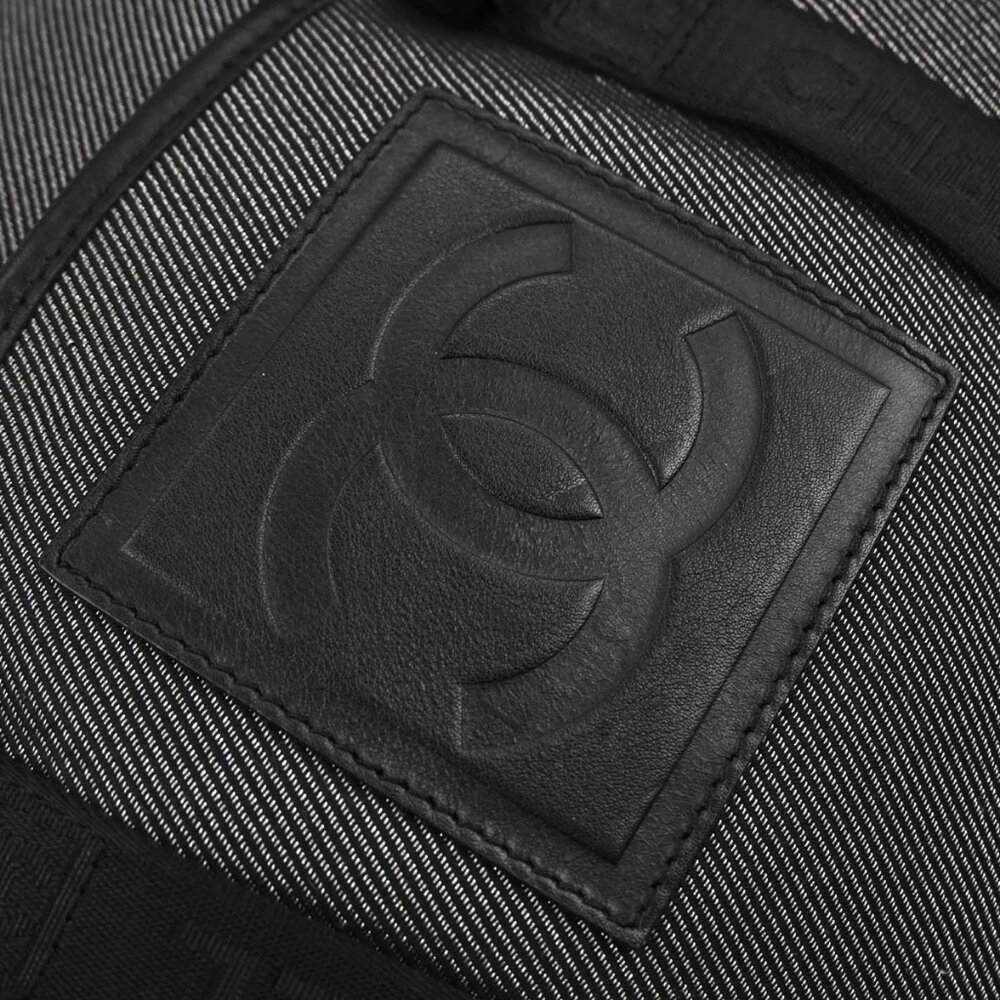 Chanel Black Silver Canvas Sport Line Backpack 126568 - Picture 5 of 10